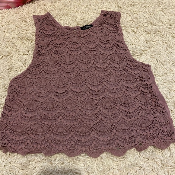 Purple crop top - Picture 2 of 2